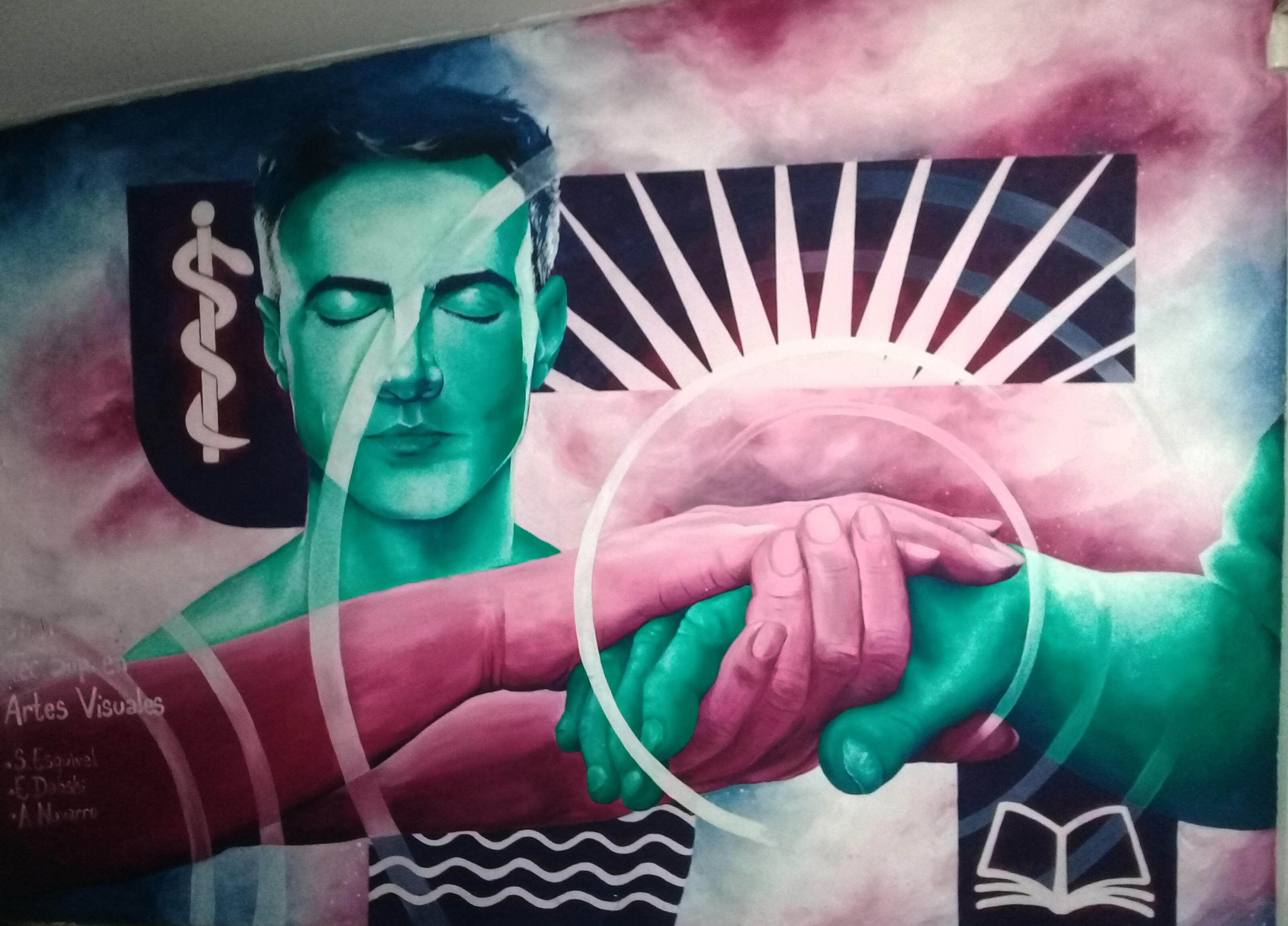 Mural de la facultad de Medicinq